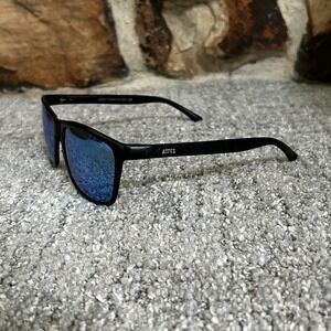 ATTCL Italy Made Men Retro Metal Frame Driving Polarized Black 8587 Sunglasses